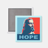Jesus Hope Magnet Square (Vorderseite/Rückseite)