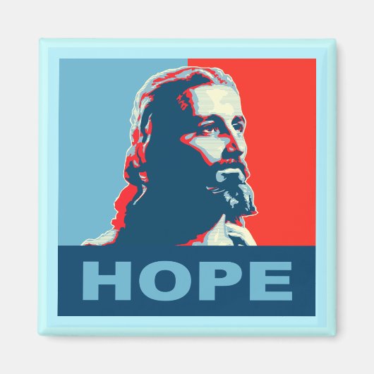 Jesus Hope Magnet Square (Vorne)