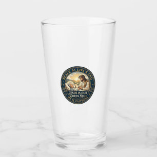 Jesus Hospiz Sterbebegleitung T-Shirt Christlich Glas