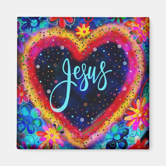 Jesus Hübsche Herzinfarkt Magnet (Vorne)