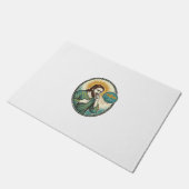 Jesus hustet mitten in der Sprachmitteilung Audio- Fußmatte (Schrägansicht)