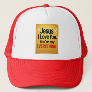 Jesus I Liebe Sie - Sie mein alles hat Truckerkappe