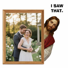 Jesus I Saw That Customized Personal Photo Frame Freistehende Fotoskulptur