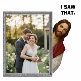 Jesus I Saw That Personalized Custom Photo Frame Freistehende Fotoskulptur