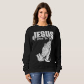 Jesus I Trust In You Catholic person Sweatshirt (Vorne ganz)
