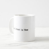 Jesus I Trust In You Minimalist Mug Kaffeetasse (Vorderseite Links)