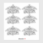 Jesus I vertraue Engeln religiösen AMDG Aufkleber (Blatt)