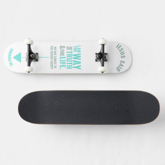 Jesus "Ich bin der Weg" Skateboard (Horizontal)