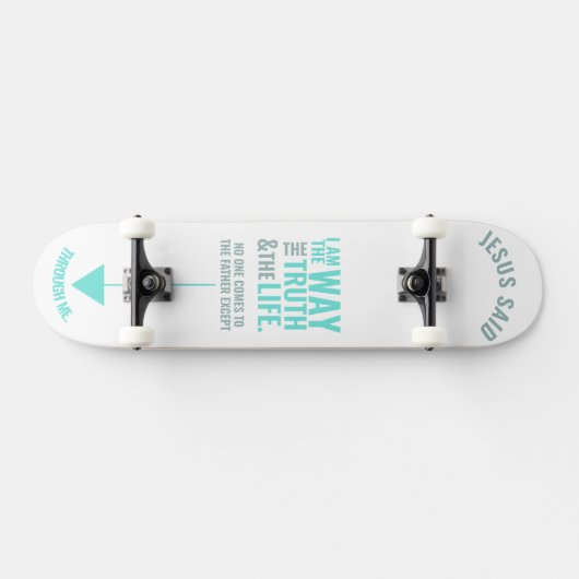 Jesus "Ich bin der Weg" Skateboard (Horizontal)