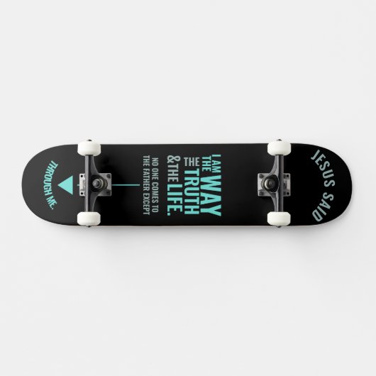 Jesus "Ich bin der Weg" Skateboard (Horizontal)