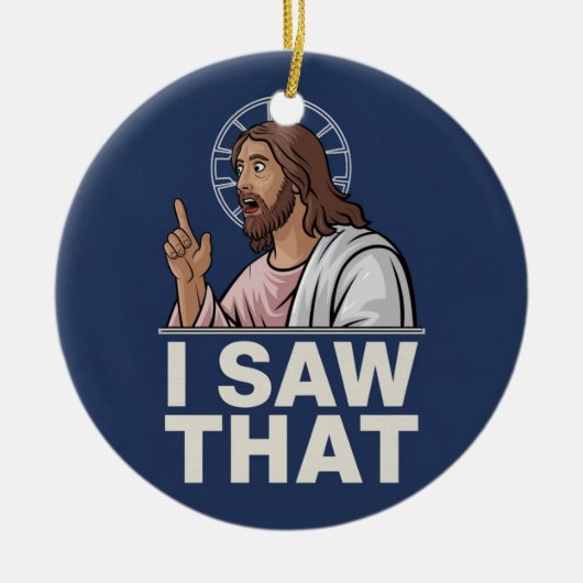 Jesus, ich sah das keramik ornament (Vorne)