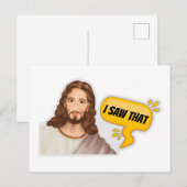 Jesus, ich sah das postkarte (Vorne/Hinten)