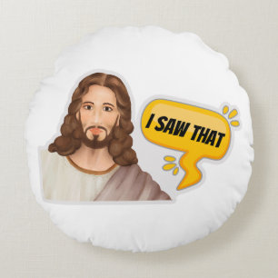 Jesus, ich sah das rundes kissen