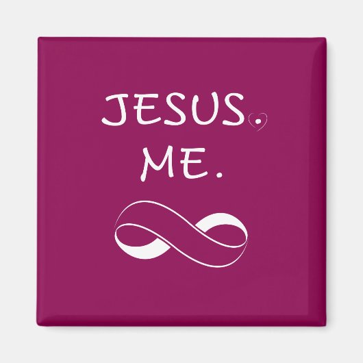 Jesus ich Unendlichkeits-christliche Magnet (Vorne)