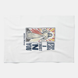 Jesus ich vertraue auf Dich Divine Mercy Shirt Des Geschirrtuch