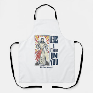 Jesus ich vertraue auf dich Divine Mercy Shirt Des Schürze