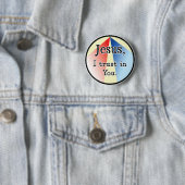 Jesus, ich vertraue auf dich: Göttliche Barmherzig Button (Beispiel)