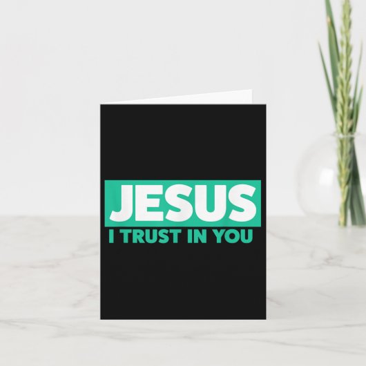 Jesus, ich vertraue auf dich karte (Vorderseite)