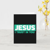 Jesus, ich vertraue auf dich karte (Gelbe Blume)