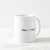 Jesus, ich vertraue auf Dich Minimalist Tasse (VorderseiteRechts)
