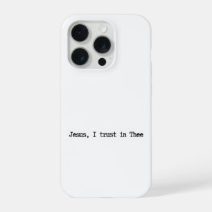Jesus, ich vertraue auf Dich Minimalistische iPhon iPhone 15 Pro Hülle