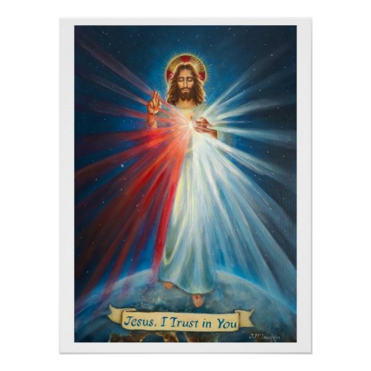 Jesus, ich vertraue auf Dich Poster (Vorderseite)
