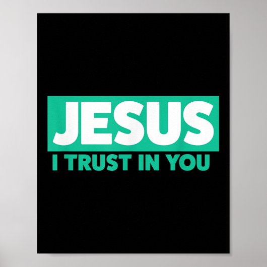Jesus, ich vertraue auf Dich Poster (Vorne)