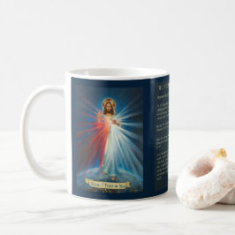 Jesus, ich vertraue auf Dich, Rosenkranz der Göttl Kaffeetasse
