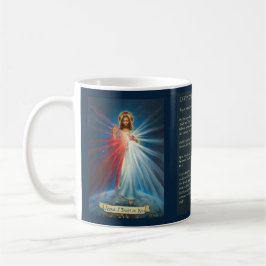 Jesus, ich vertraue auf Dich, Rosenkranz der Göttl Kaffeetasse