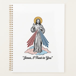 Jesus, ich vertraue auf dich Vintage-Stickerei-Shi Planer