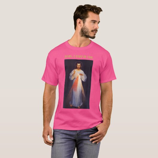 Jesus, ich vertraue dir göttliche Barmherzigkeit T-Shirt (Vorne ganz)