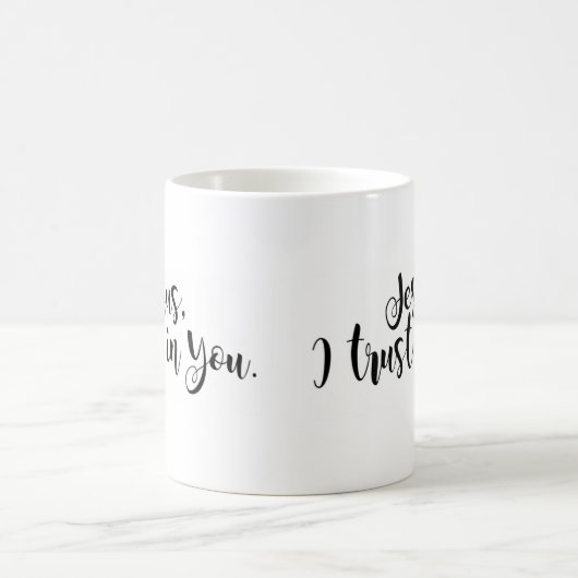 Jesus, ich vertraue dir kaffeetasse (Mittel)