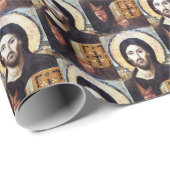 Jesus Icon katholisch Geschenkpapier (Rolleneckpunkt)