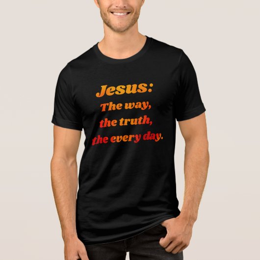 Jesus: Ihre tägliche Richtung Tri-Blend Shirt (Vorderseite)