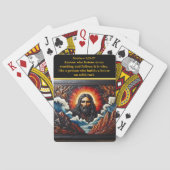 Jesus Illuminierende Berghöhen Spielkarten (Rückseite)