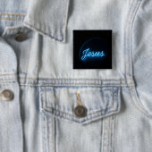 Jesus im Blau Button (Beispiel)