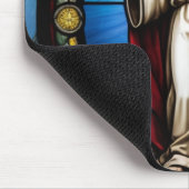 Jesus im Buntglasstil Mousepad (Ecke)
