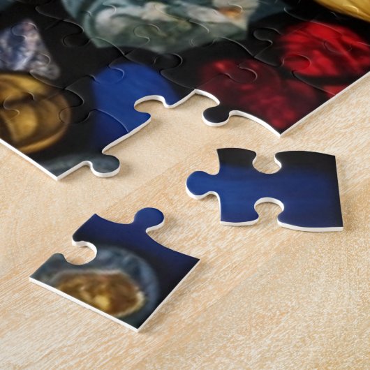 Jesus im Buntglasstil Puzzle (Seite)