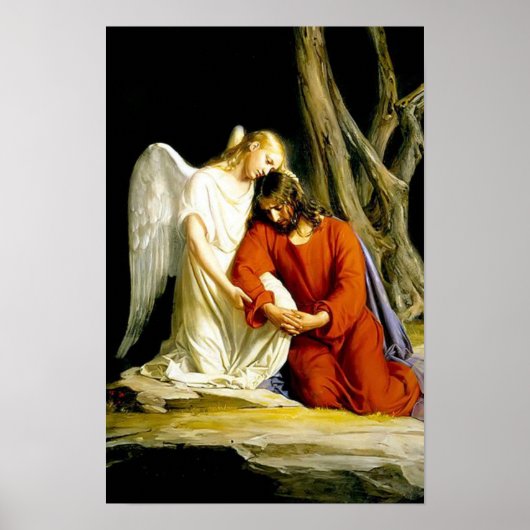 Jesus im Garten des Gethsemane Poster (Vorne)