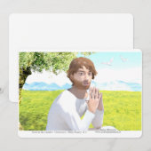 Jesus im Garten (Getsemani) Einladung (Vorne/Hinten)