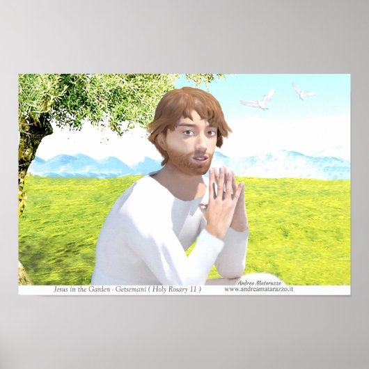 Jesus im Garten (Getsemani) Poster (Vorne)