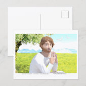 Jesus im Garten (Getsemani) Postkarte (Vorne/Hinten)