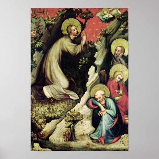 Jesus im Garten von Gethsemane Poster (Vorne)