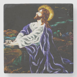 Jesus im Garten von Gethsemane Steinuntersetzer