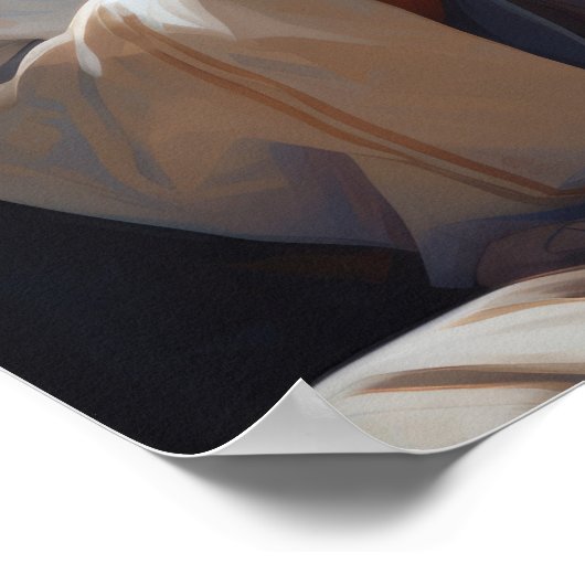 Jesus im Gebet Poster (Ecke)