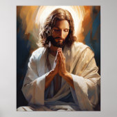 Jesus im Gebet Poster (Vorne)