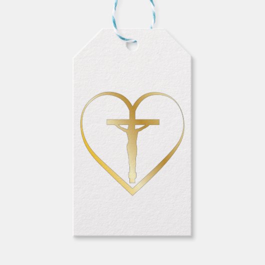 Jesus im Herzen Geschenkanhänger (Vorderseite)