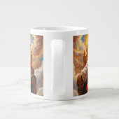 Jesus im Himmelreich  Jumbo-Tasse (Rückseite)