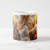 Jesus im Himmelreich  Jumbo-Tasse (Vorderseite)