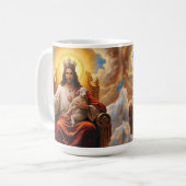 Jesus im Himmelreich Kaffeetasse (Vorderseite Links)